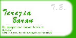 terezia baran business card