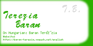 terezia baran business card